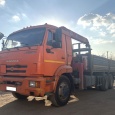 Бортовой КАМАЗ 65115 с крано-манипуляторной установкой UNIC V500