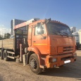 Бортовой КАМАЗ 65115 с крано-манипуляторной установкой UNIC V500