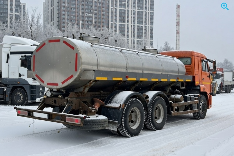 Цистерна для перевозки пищевых продуктов на шасси Камаз 65115 