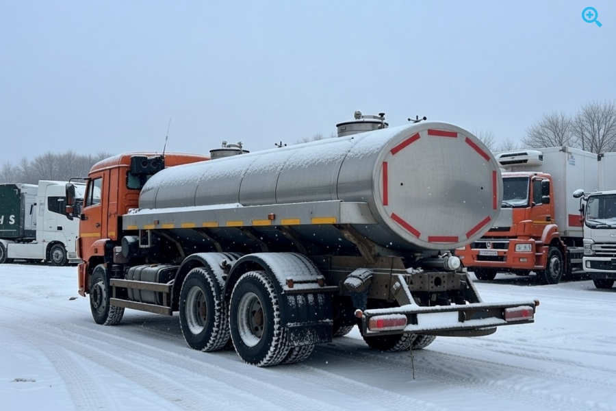 Цистерна для перевозки пищевых продуктов на шасси Камаз 65115 