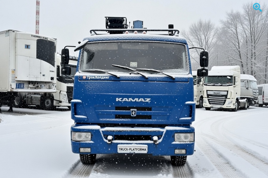 Бортовой грузовик КАМАЗ 65117 с КМУ DongYang