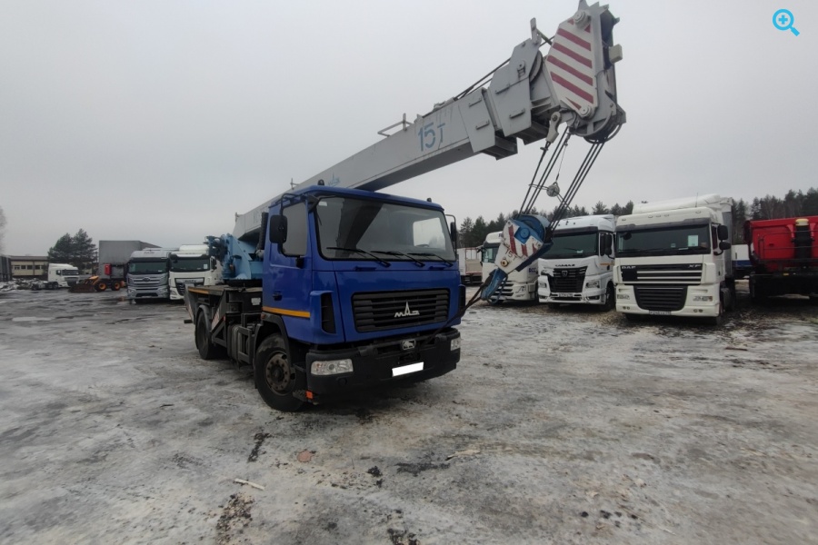 Специальный автокран на базе МАЗ. Установка КС 3579 С-02 15 тонн 