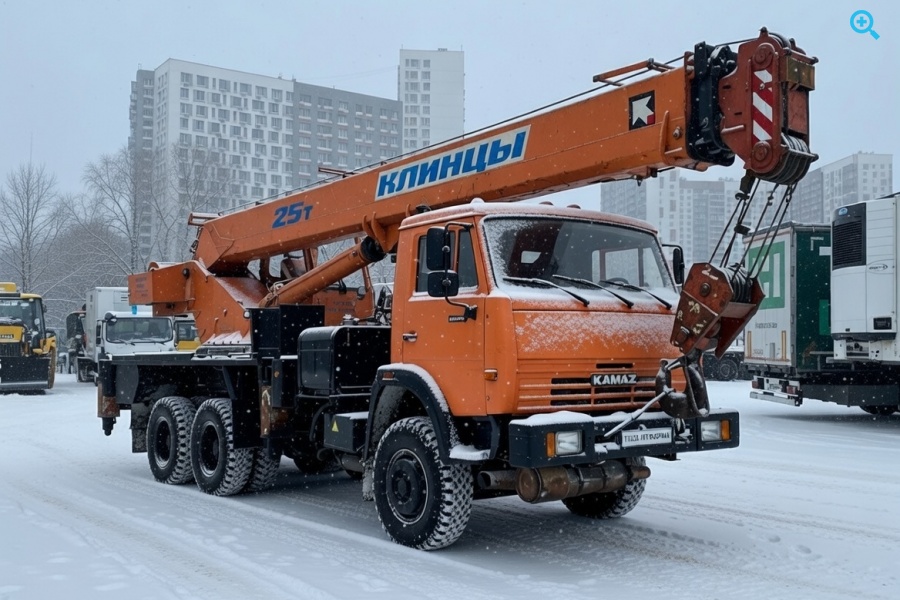 Автокран Клинцы КС-55713-1К-1 на шасси Камаз 65115-62