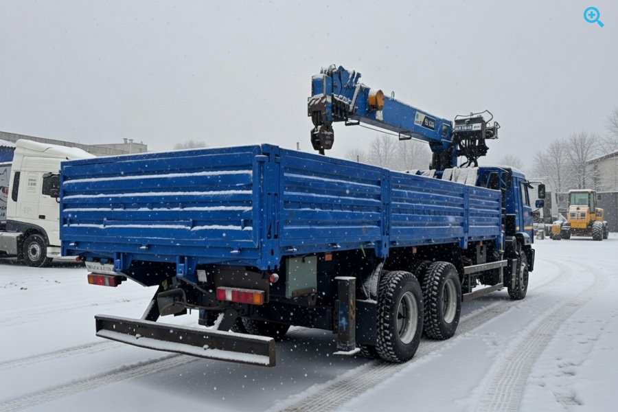 Бортовой грузовик КАМАЗ 65117 с КМУ DongYang