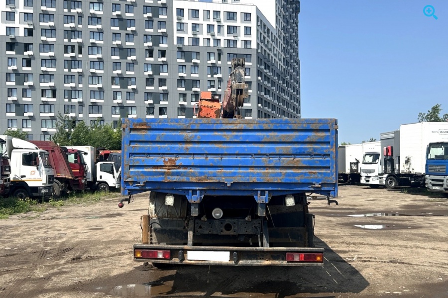 Бортовой КАМАЗ 65115 с крано-манипуляторной установкой КМУ Palfinger Inman it 150