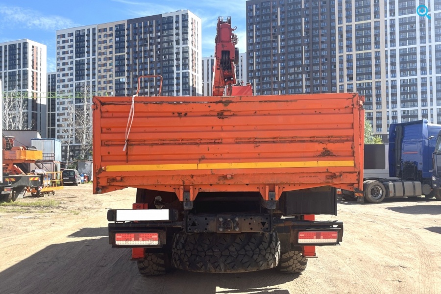 Бортовой полноприводный КАМАЗ-43118 с кран манипуляторной установкой  Kanglim KS 1256 G-2 