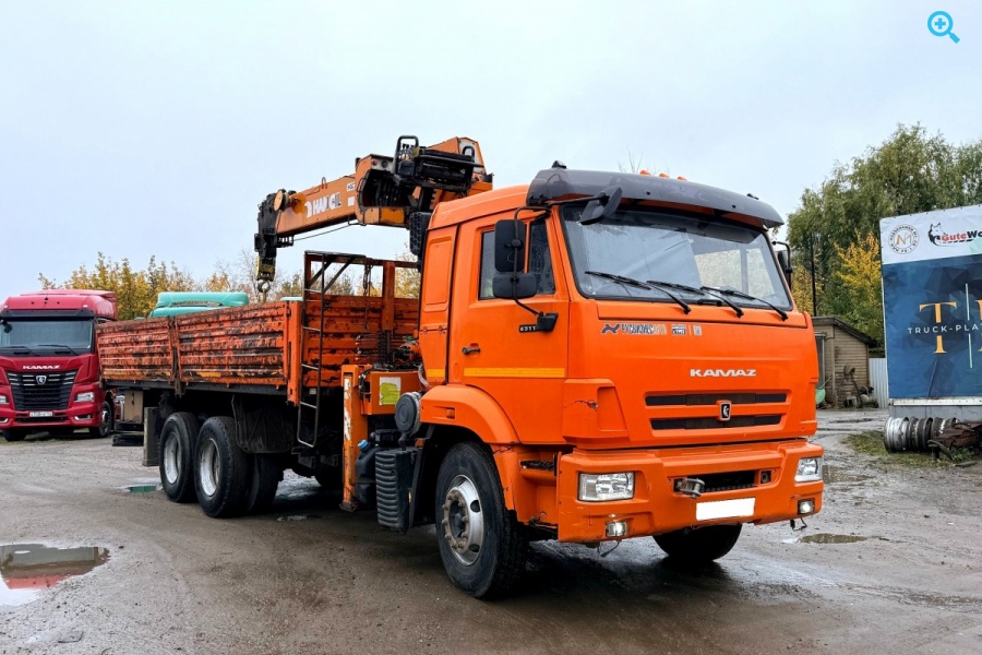 КАМАЗ 65115 с крано-манипуляторной установкой Hangil HGC756 