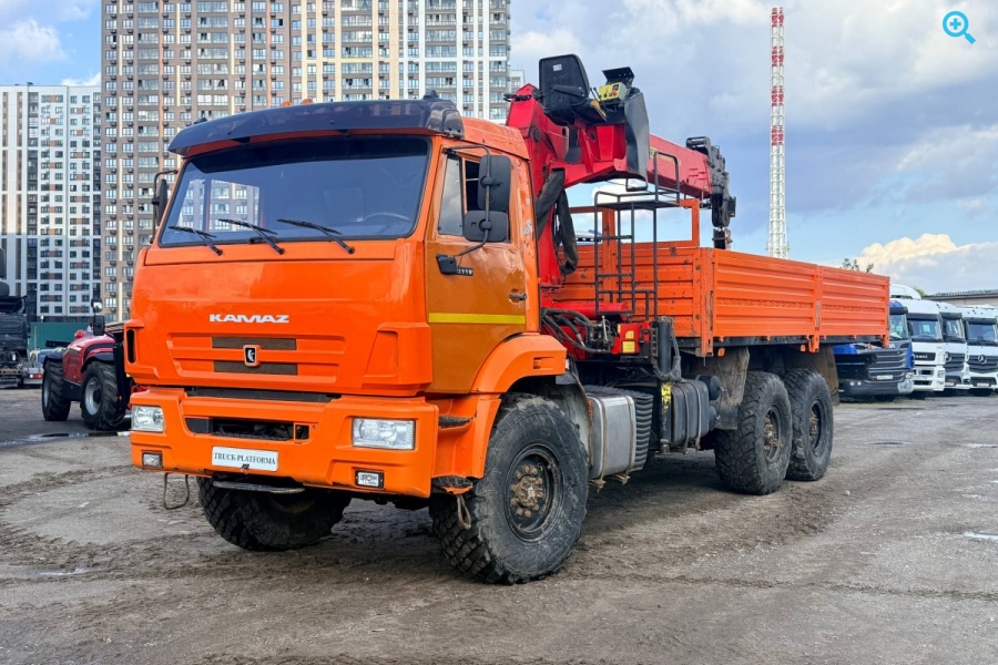 КАМАЗ-43118 оснащенный КМУ PALFINGER INMAN IT150.