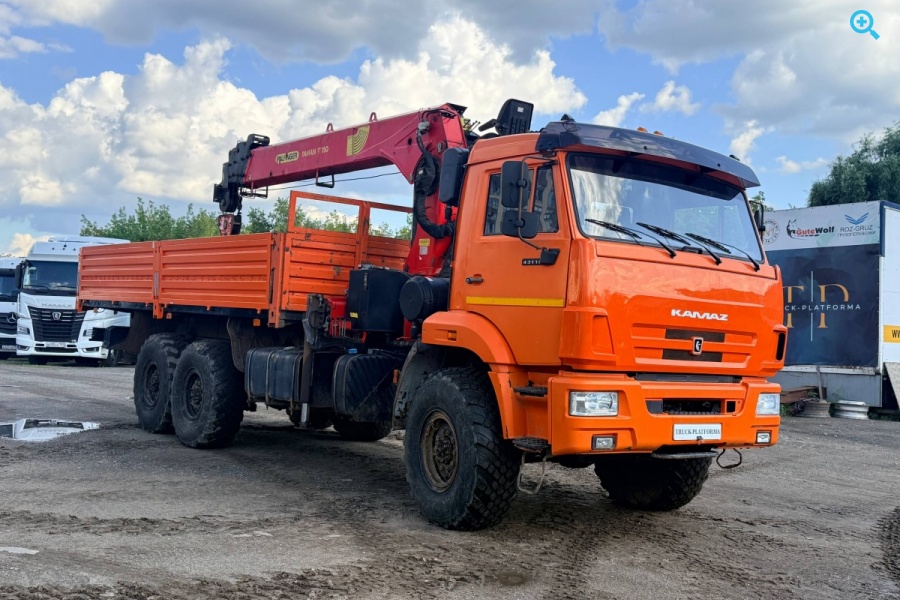 КАМАЗ-43118 оснащенный КМУ PALFINGER INMAN IT150.