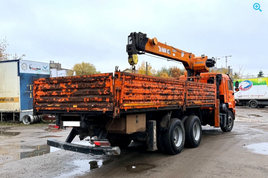 КАМАЗ 65115 с крано-манипуляторной установкой Hangil HGC756 