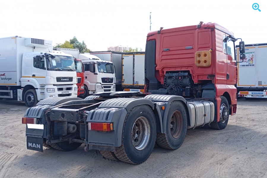 Сцепка седельный тягач Man TGA 26.413 и Полуприцеп зерновоз KRONE SDP27