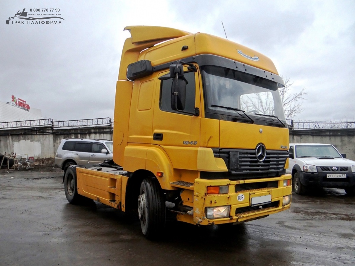 Купить седельный тягач Mercedes-Benz Axor 1843 LS Б/У в Москве: 2003 год,  цена 750000 в России | Продажа и выкуп техники с пробегом - ТРАК-ПЛАТФОРМА