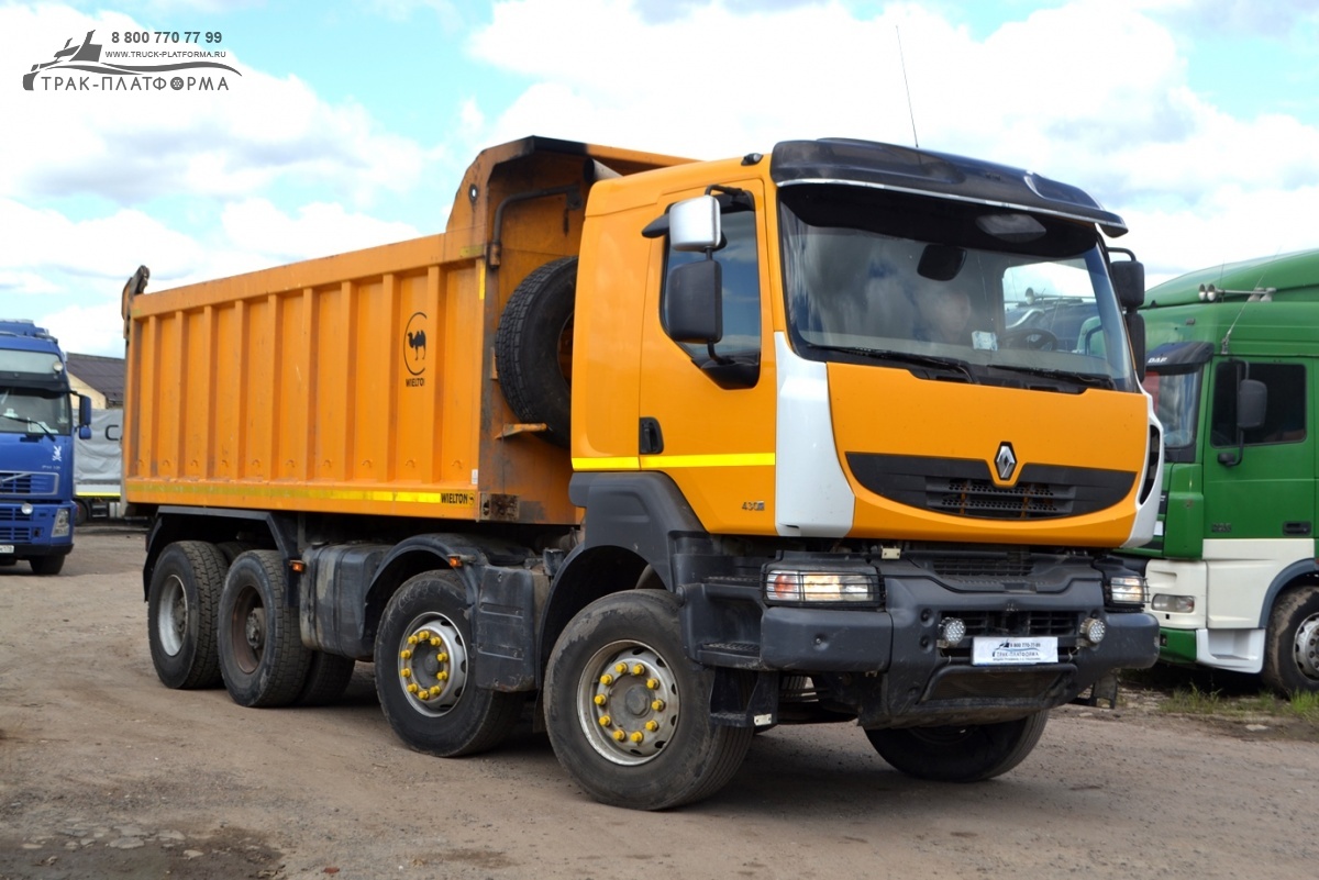 Купить грузовик Самосвал RENAULT KERAX 8Х4 Б/У в Москве: 2013 года, цена  4590000 руб. в России | Продажа и выкуп техники с пробегом - ТРАК-ПЛАТФОРМА