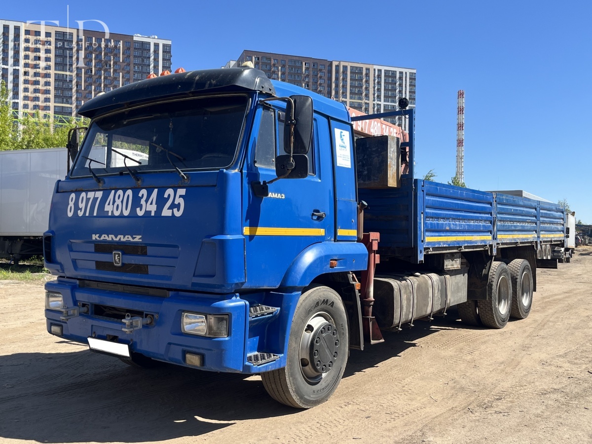 Камаз 65117 6X4 Бортовой с Кму